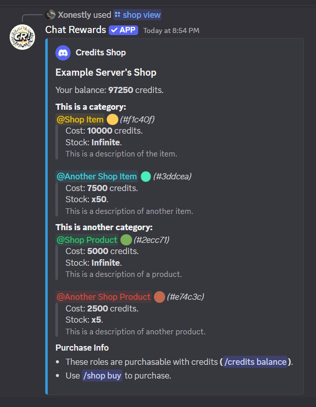 Server Shop Example